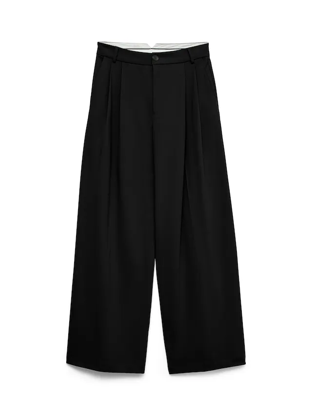 Vero Moda Anzughose »VMSTELLA MW WIDE PLEAT PANT NOOS« Materialmix, oversize