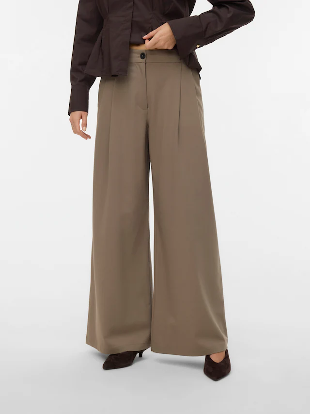 Vero Moda Anzughose »VMSTELLA MW WIDE PLEAT PANT NOOS« Materialmix, oversize