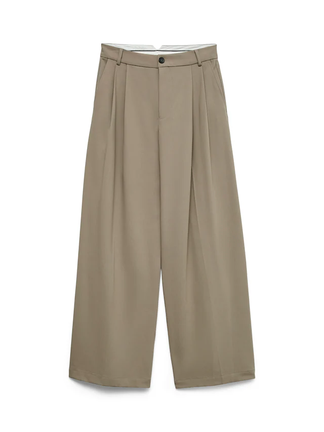 Vero Moda Anzughose »VMSTELLA MW WIDE PLEAT PANT NOOS« Materialmix, oversize