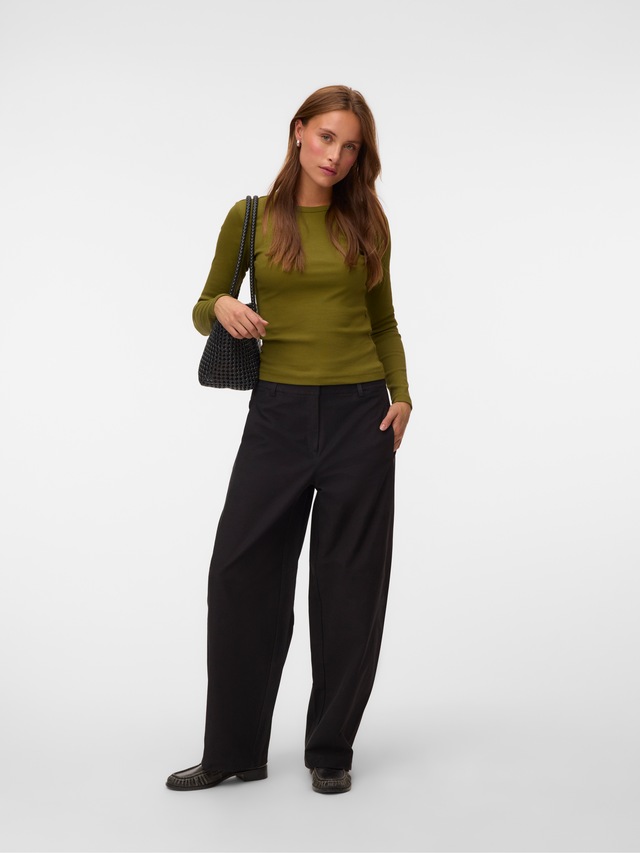 Vero Moda Anzughose »VMSOFIA MW BARREL PANT NOOS« Materialmix