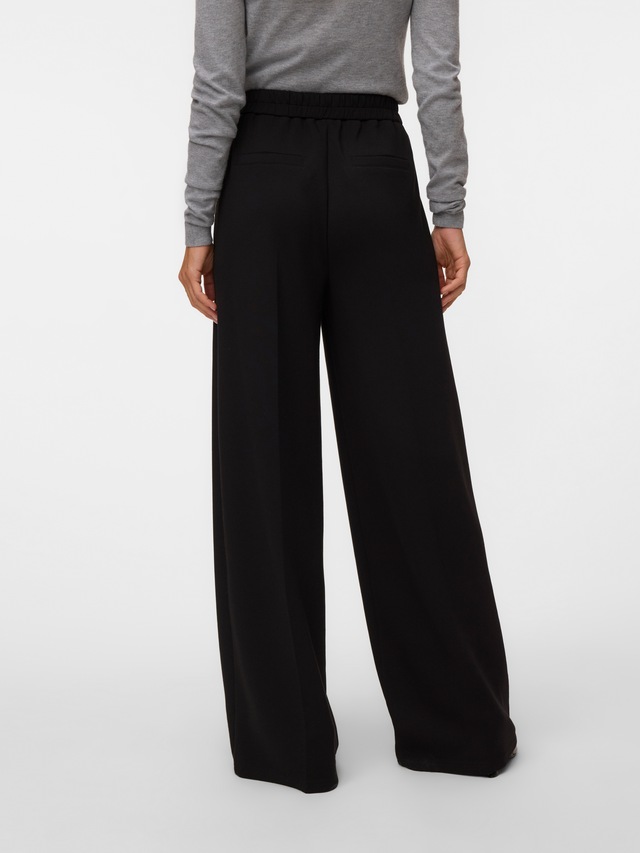Vero Moda Anzughose »VMBELLIS MW WIDE PANT NOOS« Materialmix, wide fit