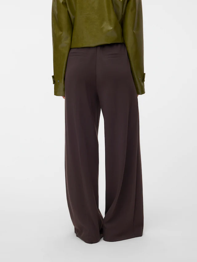 Vero Moda Anzughose »VMBELLIS MW WIDE PANT NOOS« Materialmix, wide fit