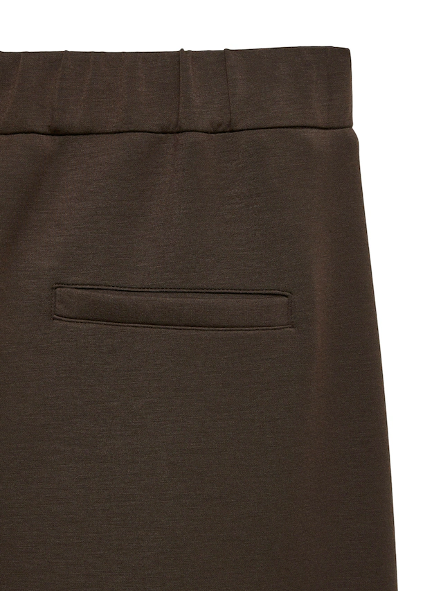 Vero Moda Anzughose »VMBELLIS MW WIDE PANT NOOS« Materialmix, wide fit