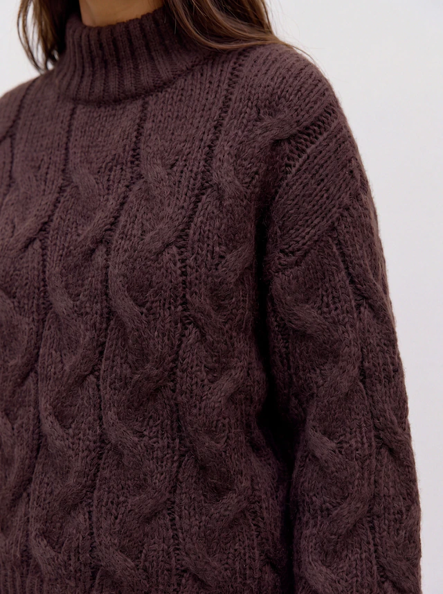 Vero Moda Strickpullover »VMMAYBE LS HIGH NECK CABLE PULLOVER NOOS« Kunstfaser, Zopfstrickmuster