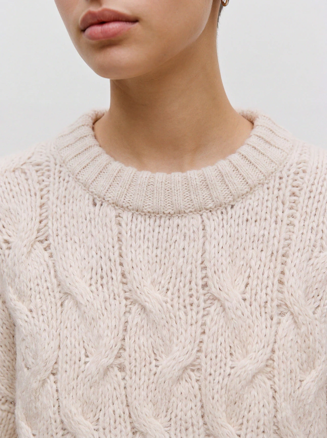Vero Moda Strickpullover »VMMAYBE LS HIGH NECK CABLE PULLOVER NOOS« Kunstfaser, Zopfstrickmuster