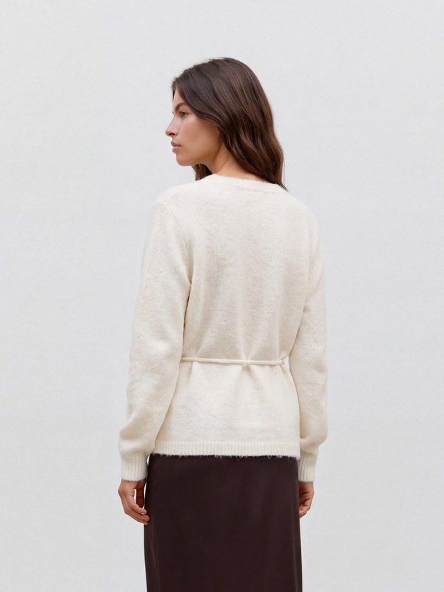 Vero Moda Strickjacke »VMBERRY LS O-NECK TIE CARDIGAN NOOS« Materialmix