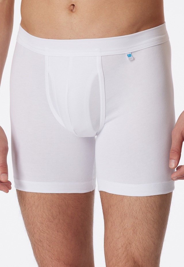 Schiesser Lange Unterhose »Long Life Cotton« mit Eingriff, Cotton-Mix, elastischer Bund