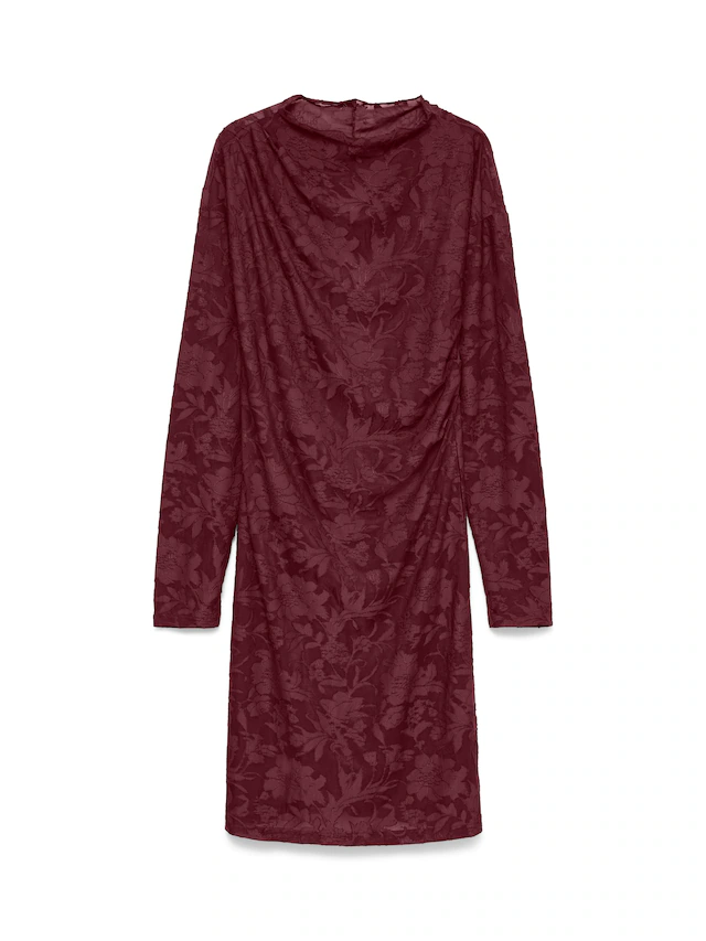 Vero Moda Midikleid »VMLAYLA LS SHORT DRESS JRS NOOS« Materialmix, regular fit