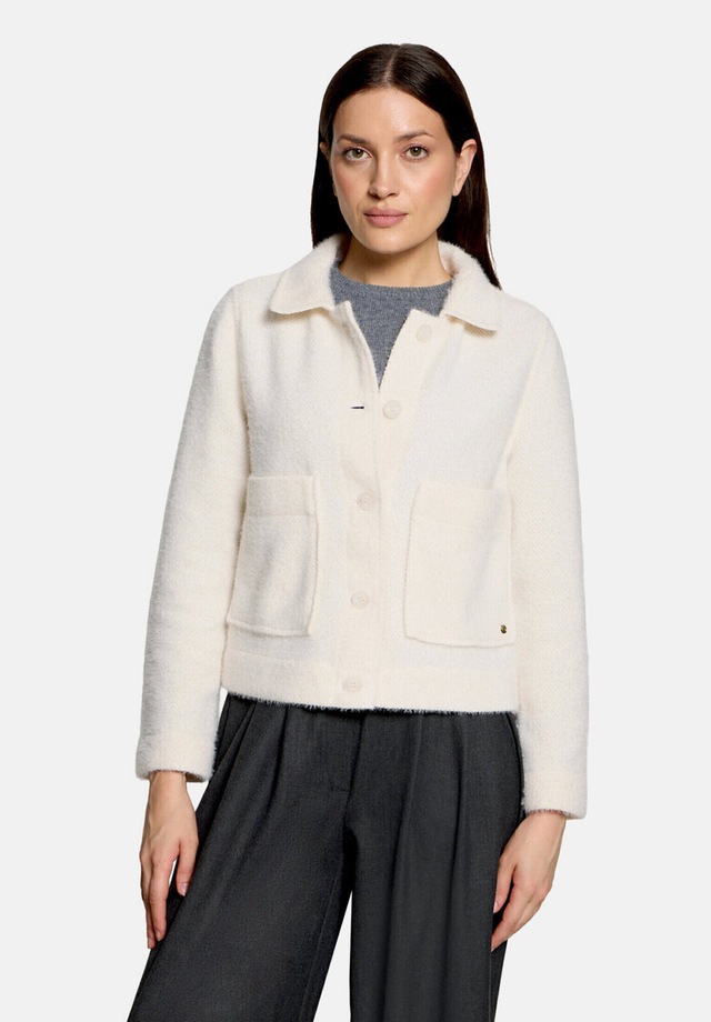 Betty&Co Canvasjacke »Damen mit Kragen«