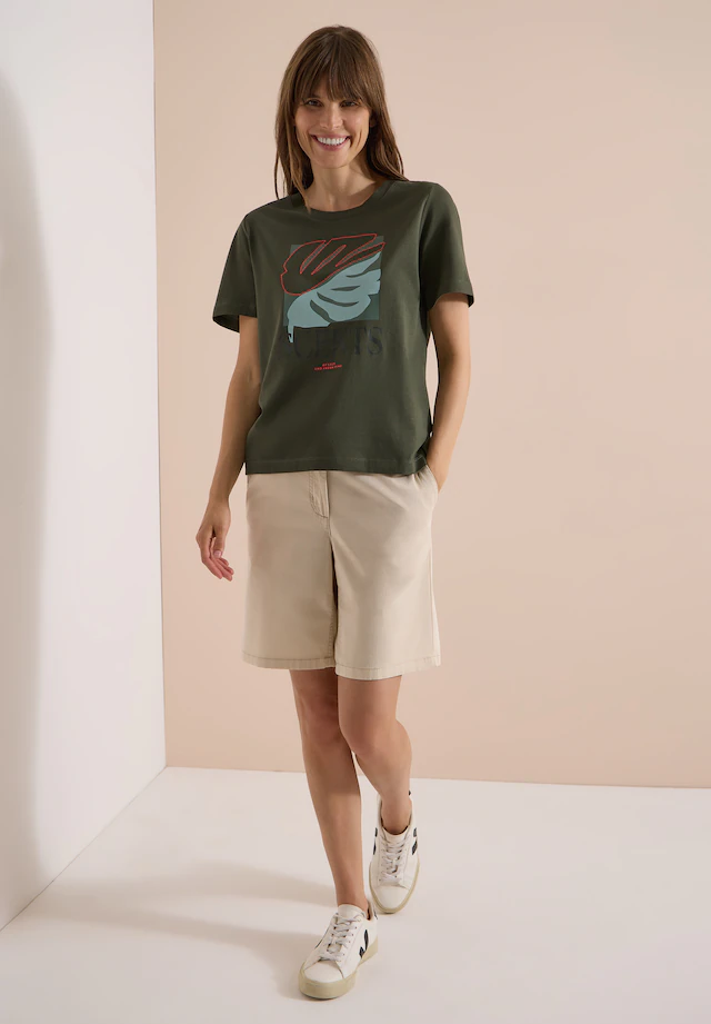 Cecil T-Shirt aus reiner Baumwolle