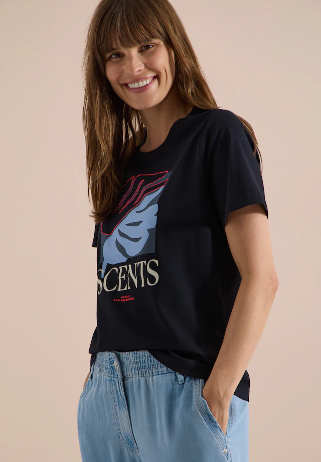 Cecil T-Shirt aus reiner Baumwolle