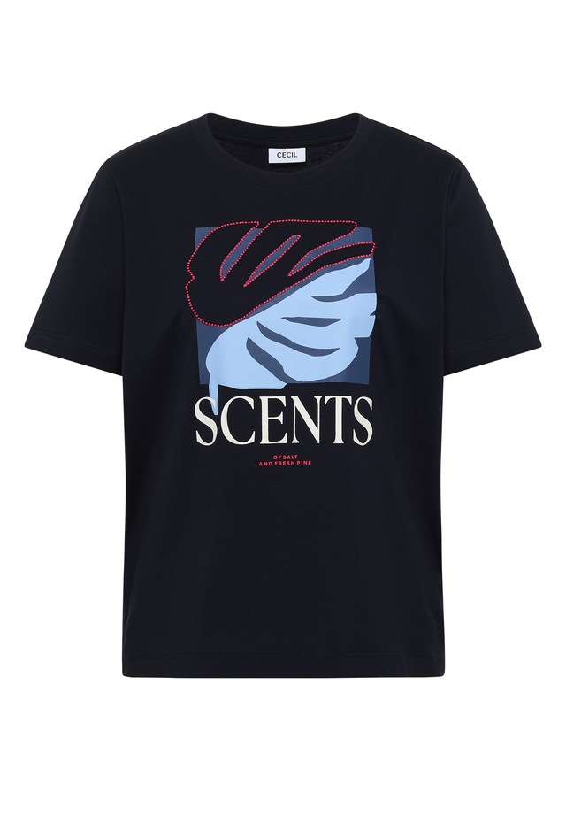 Cecil T-Shirt aus reiner Baumwolle