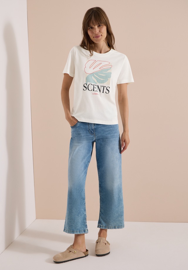 Cecil T-Shirt aus reiner Baumwolle