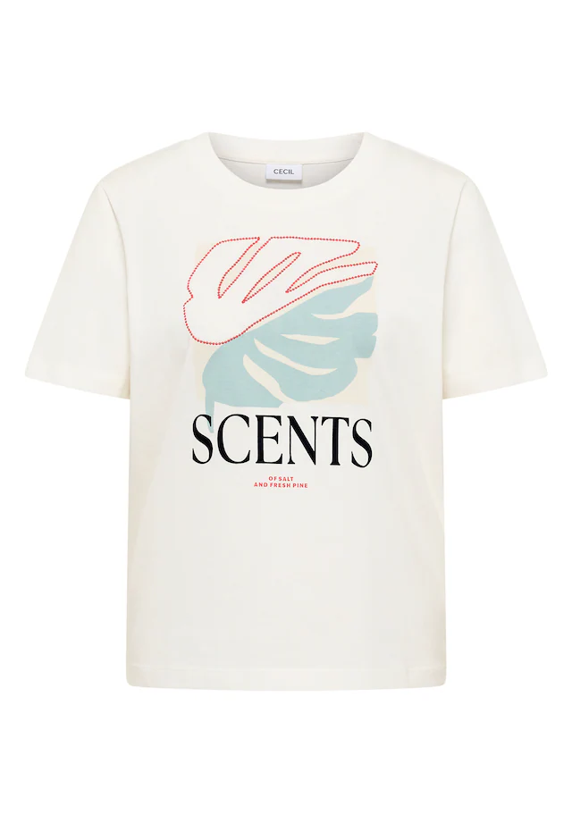Cecil T-Shirt aus reiner Baumwolle