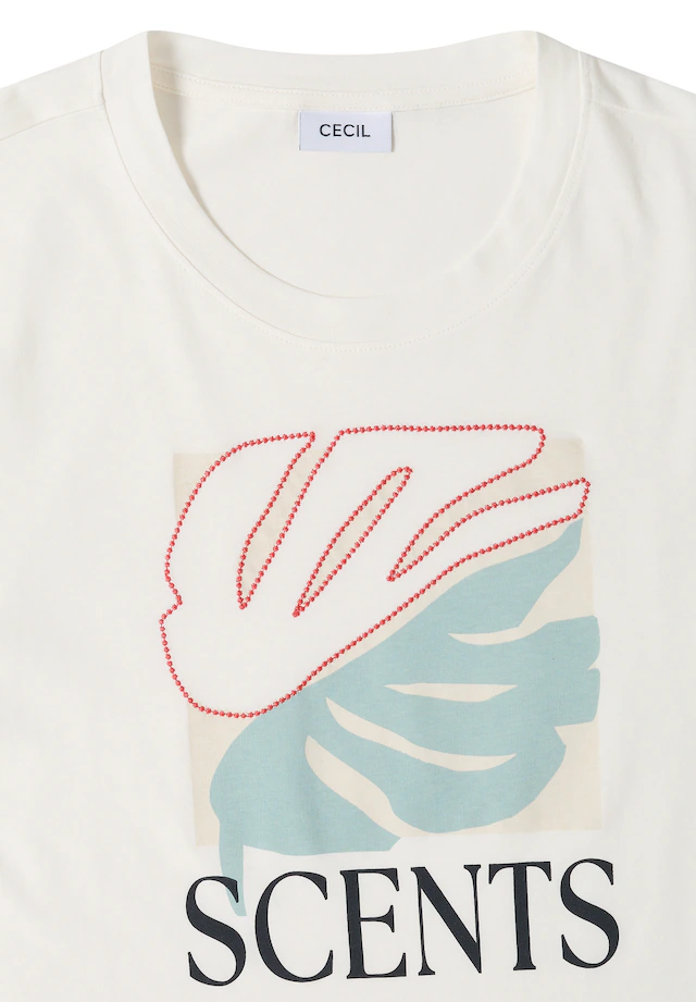 Cecil T-Shirt aus reiner Baumwolle