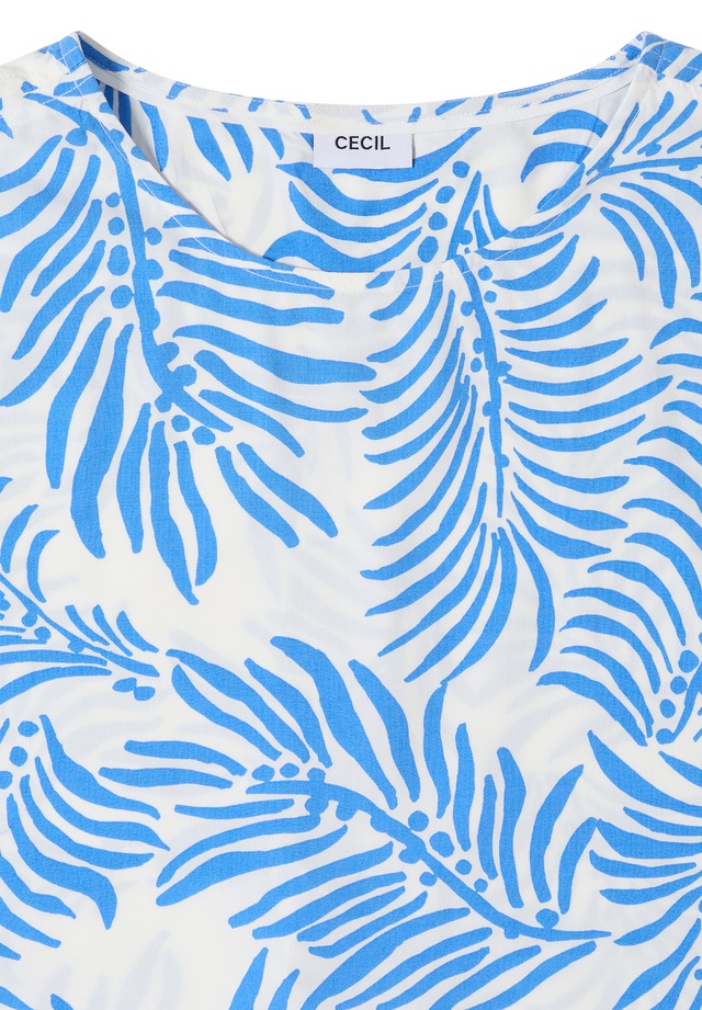 Cecil Kurzarmbluse mit Blätterprint