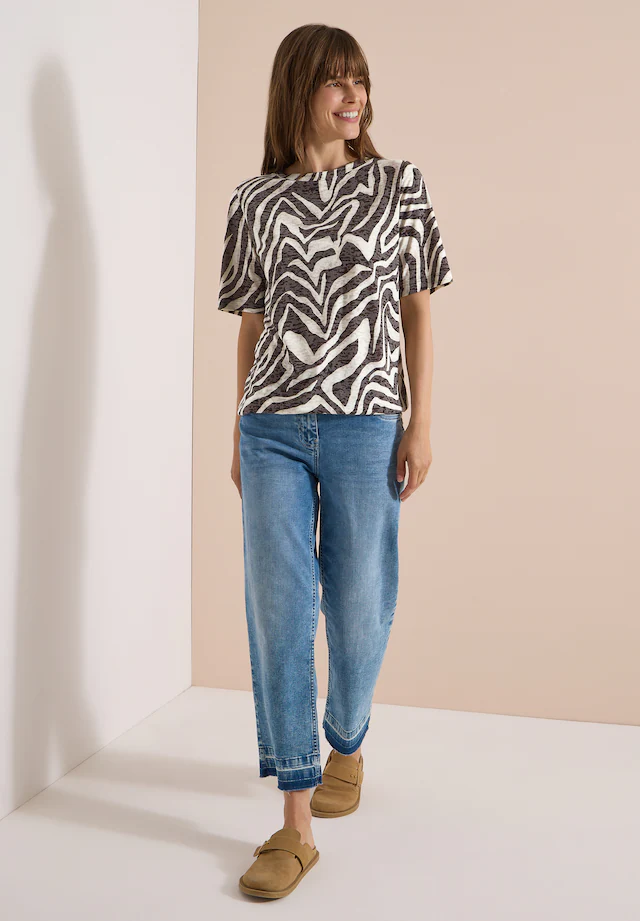 Cecil T-Shirt mit Zebra-Print