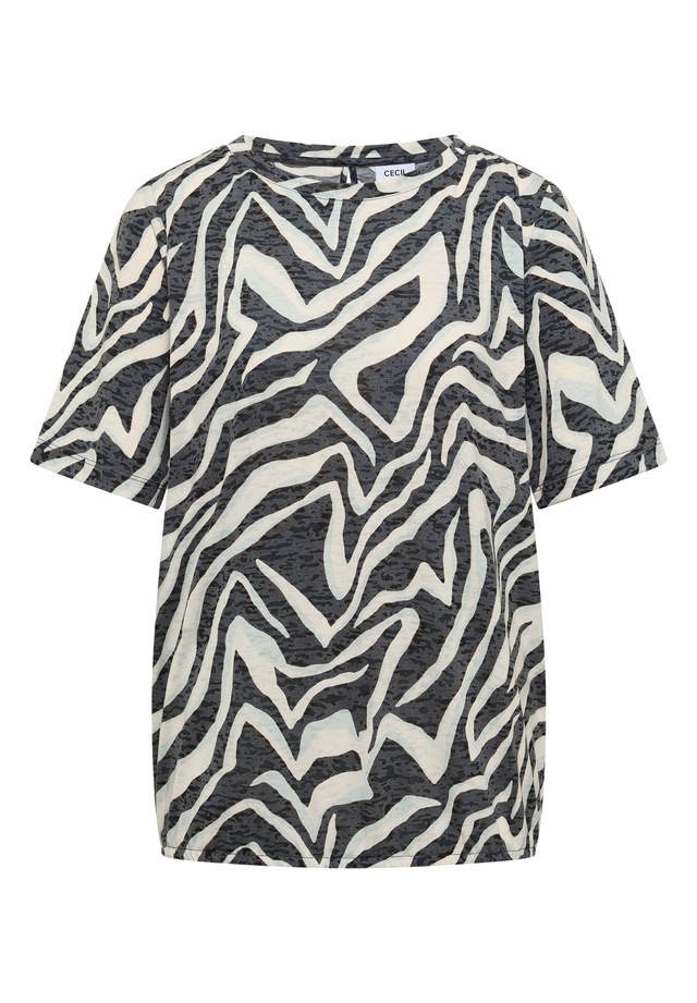 Cecil T-Shirt mit Zebra-Print