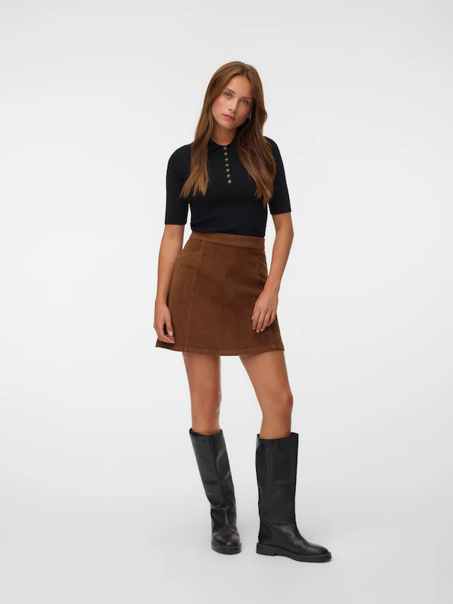Vero Moda Minirock »VMKATA HR CORDUROY SHORT SKIRT NOOS« Baumwollmischung, Cord, high waist