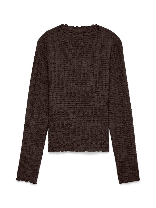 Vero Moda Langarmshirt »VMZIA LS FUNNEL NECK TOP JRS NOOS« Baumwollmischung, regular fit