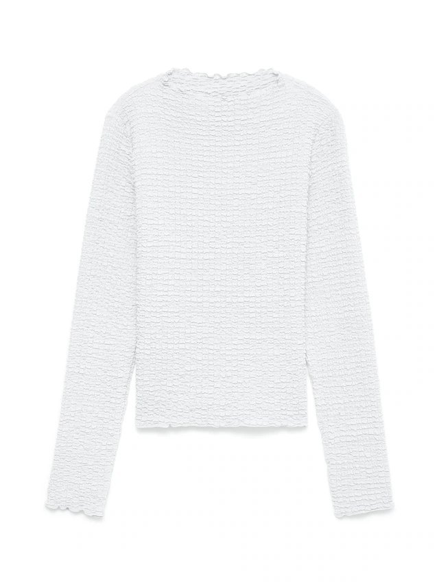 Vero Moda Langarmshirt »VMZIA LS FUNNEL NECK TOP JRS NOOS« Baumwollmischung, regular fit