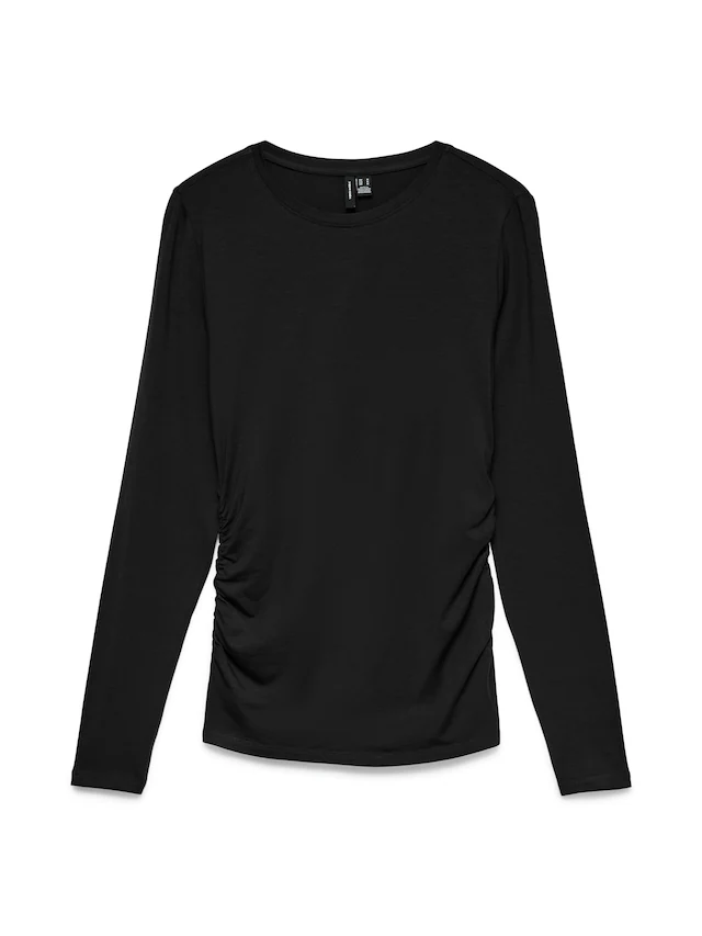 Vero Moda Langarmshirt »VMAVA SARAH LS TOP JRS NOOS« Materialmix, regular fit