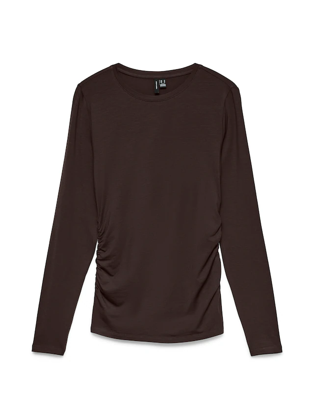 Vero Moda Langarmshirt »VMAVA SARAH LS TOP JRS NOOS« Materialmix, regular fit