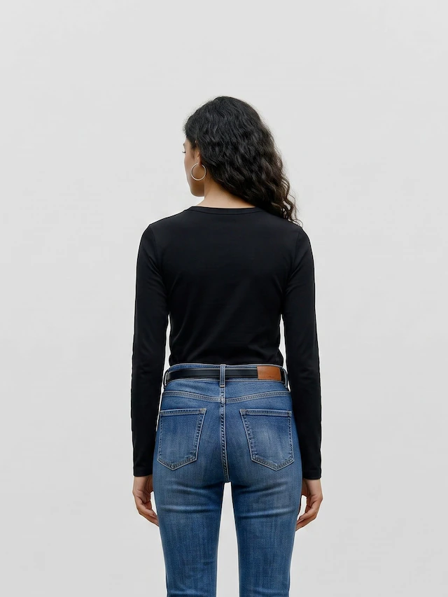 Vero Moda Langarmshirt »VMADA LS TOP JRS NOOS« Materialmix, regular fit