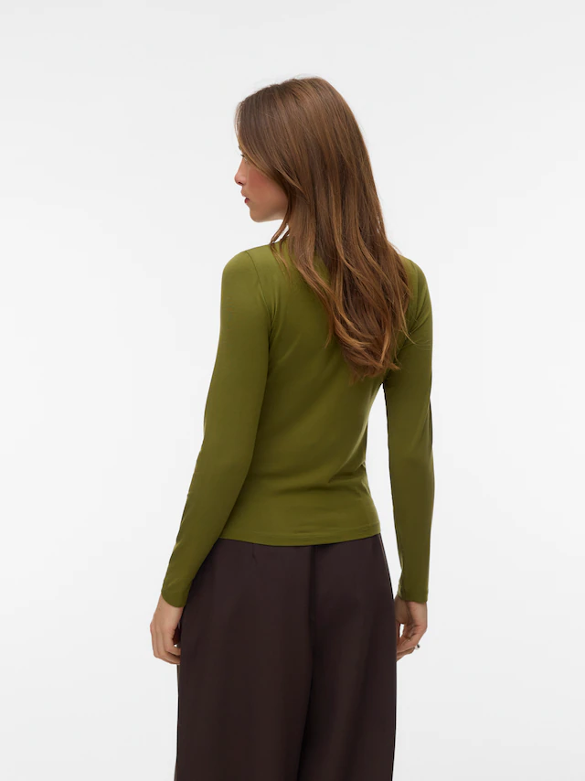 Vero Moda Langarmshirt »VMADA LS TOP JRS NOOS« Materialmix, regular fit