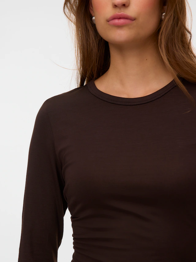 Vero Moda Langarmshirt »VMADA LS TOP JRS NOOS« Materialmix, regular fit