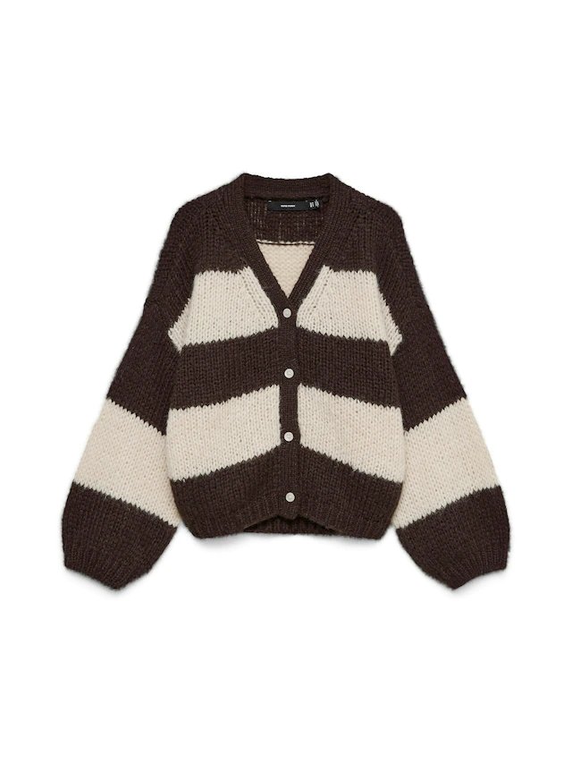 Vero Moda Strickjacke »VMMAYBE LS V-NECK BUTTON CARDIGAN NOOS« Kunstfaser