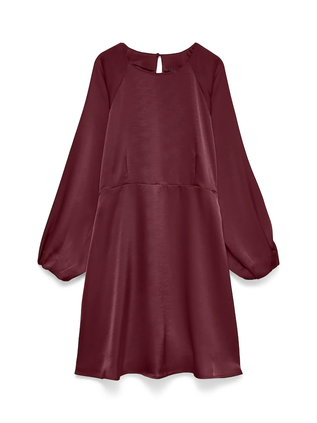 Vero Moda Minikleid »VMMIRO LS SHORT DRESS WVN NOOS« Kunstfaser, regular fit