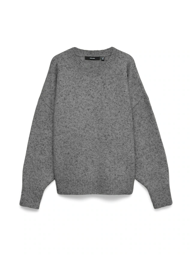 Vero Moda Strickpullover »VMSIF LS O-NECK PULLOVER NOOS« Materialmix mit Wolle, regular fit