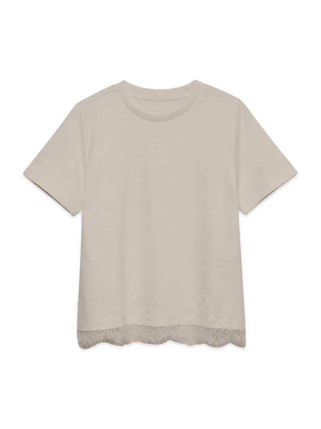 Vero Moda Kurzarmshirt »VMSARA METTE LACE SS T-SHIRT JRS NOOS« Baumwolle, regular fit