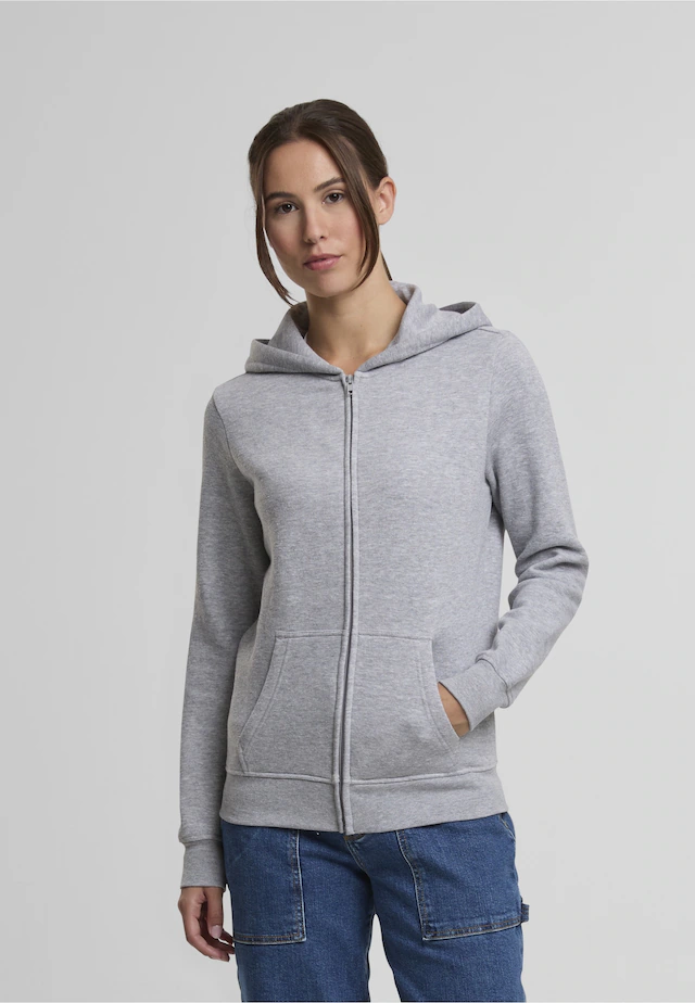 URBAN CLASSICS Sweatjacke »Urban Classics Ladies Basic Essential Zip Hoody«