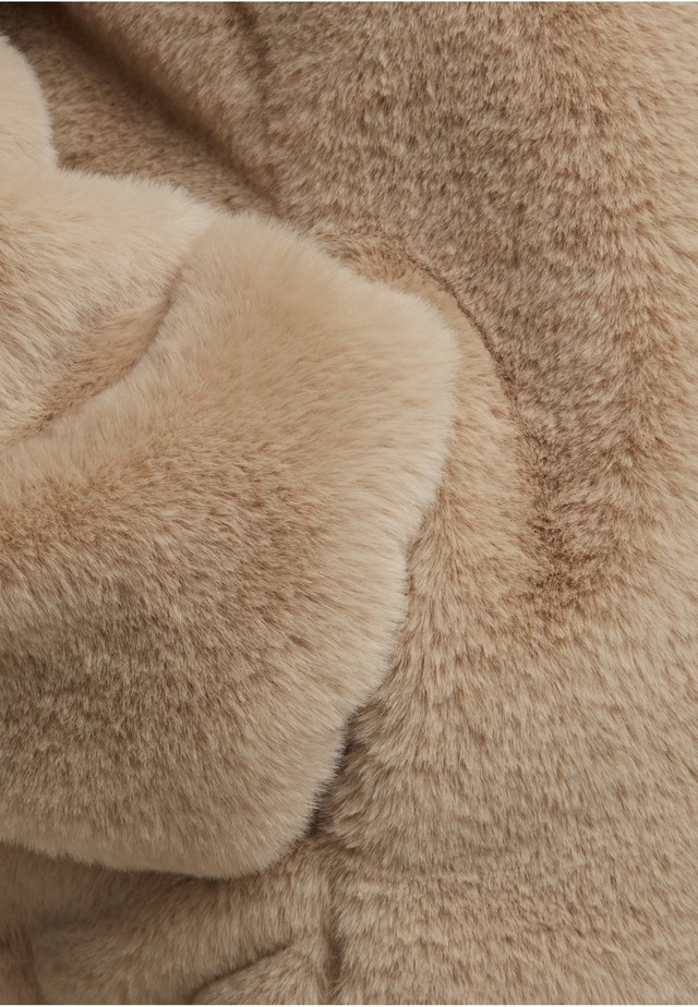 URBAN CLASSICS Kapuzenfleecejacke »Urban Classics Full Zip Faux Fur Hoodie« 1 Stk. tlg. mit Kapuze