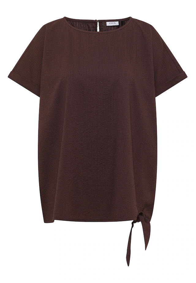 Cecil Shirtbluse mit Knotendetail am Saum
