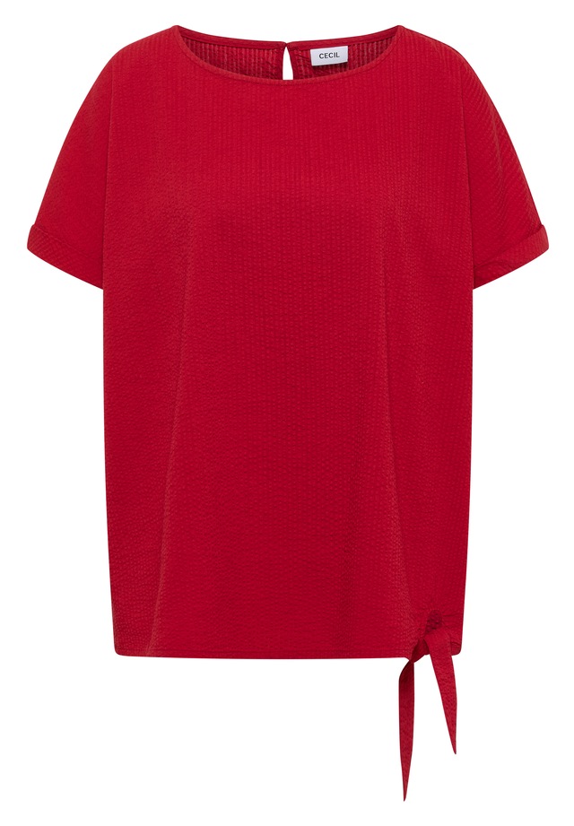 Cecil Shirtbluse mit Knotendetail am Saum