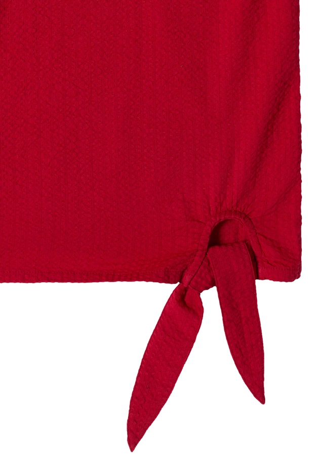 Cecil Shirtbluse mit Knotendetail am Saum
