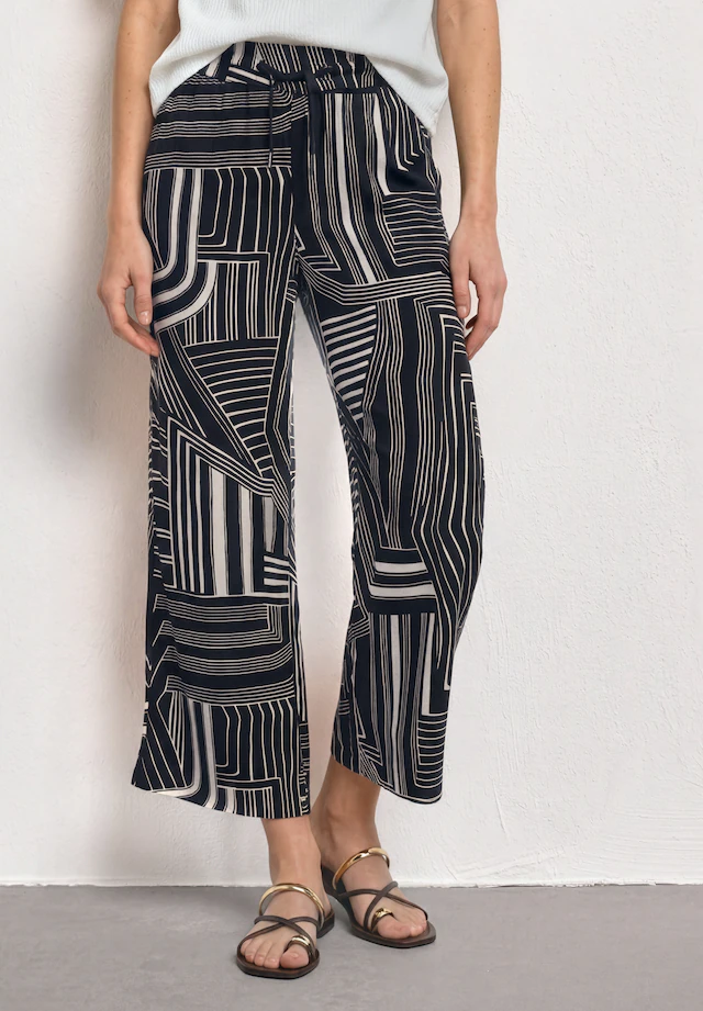 STREET ONE Stoffhose High Waist