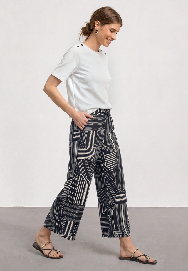 STREET ONE Stoffhose High Waist