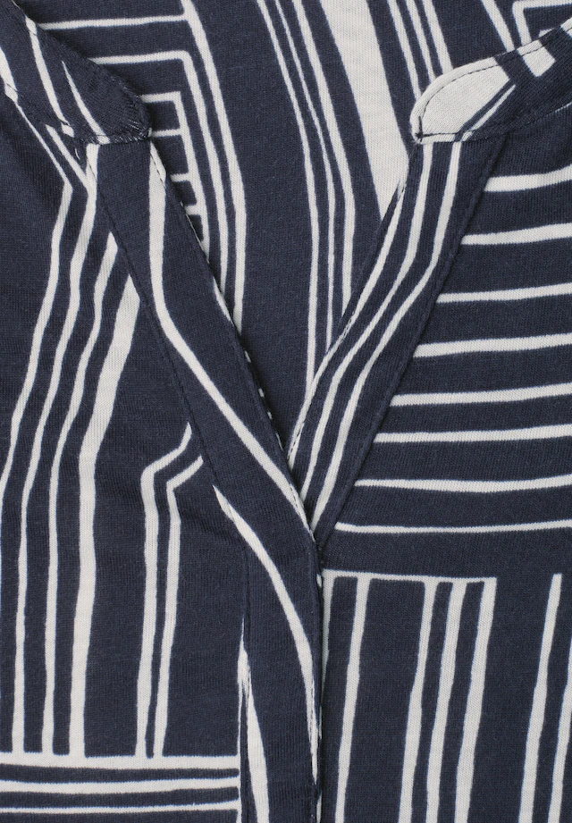 STREET ONE 3/4-Arm-Shirt Elastiksaum mit Knotendetail