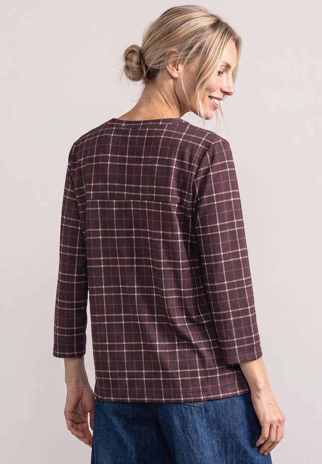 STREET ONE 3/4-Arm-Shirt Elastiksaum mit Knotendetail