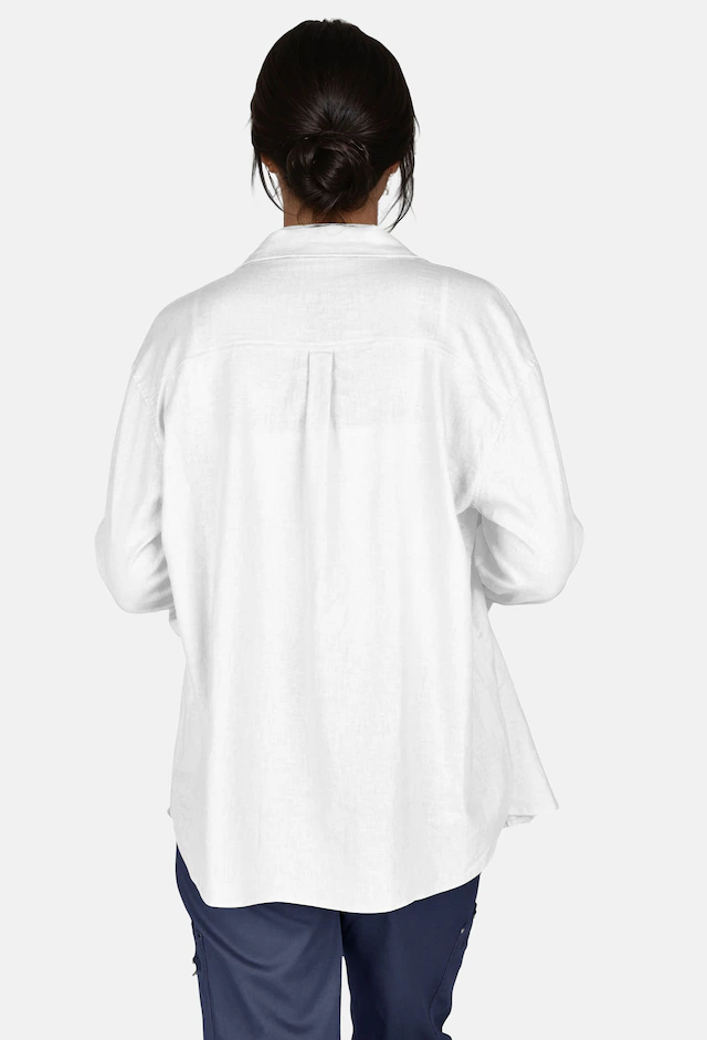 NAVIGAZIONE Klassische Bluse »NAVIGAZIONE Leinenbluse« hochwertige Verarbeitung