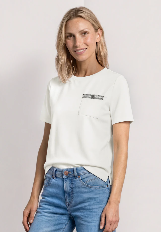 STREET ONE T-Shirt mit Rundhalsausschnitt