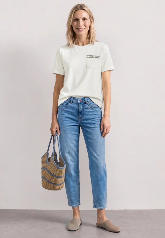 STREET ONE T-Shirt mit Rundhalsausschnitt