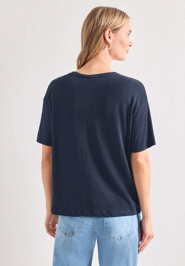 STREET ONE Rundhalsshirt Sommershirt mit Frontprint
