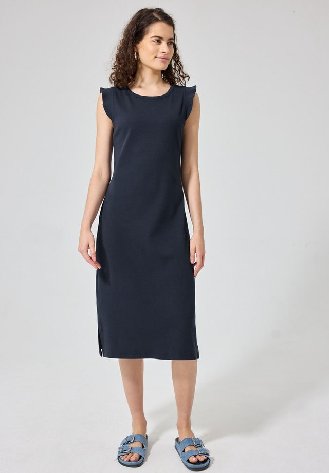 STREET ONE STUDIO Jerseykleid Ohne Taschen in Unifarbe