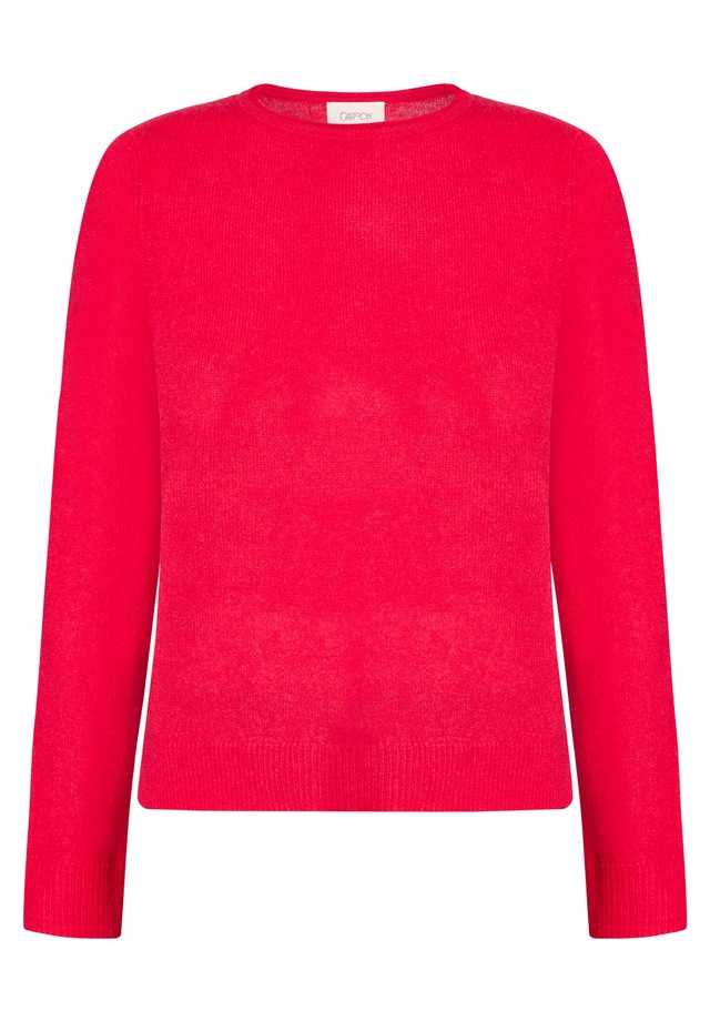 Cartoon Strickpullover »Damen mit Rundhalsausschnitt« 1