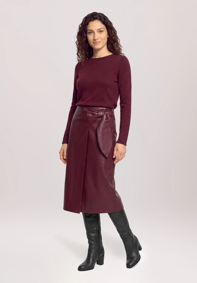 Cartoon Strickpullover »Damen mit Rundhalsausschnitt« 1